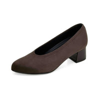 Zapato de salón DChicas mujer moka elástico con tacón bajo