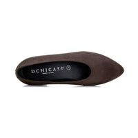 Zapato de salón DChicas mujer moka elástico con tacón bajo
