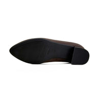 Zapato de salón DChicas mujer moka elástico con tacón bajo