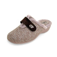 Zapatilla de casa Cabrera 5453 visón con velcro