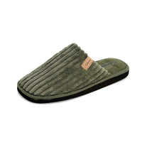 Zapatilla de casa Cabrera hombre destalonada de pana kaki