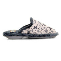 Zapatilla de casa Biorelax 4502 gris con mariposas