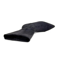 Bota alta Isteria 1303 negra de antelina con tacón chupete