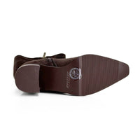 Isteria 1329 Bota alta tacón medio moka mujer