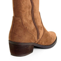 Bota campera Isteria 1348 camel con bordados