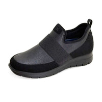 Zapato casual Fly Flot mujer negro con banda elástica
