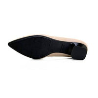 Zapato de salón Daniela Vega beige con tacón chupete