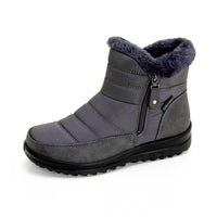 Botín acolchado Treintas L4672 gris con cremallera lateral