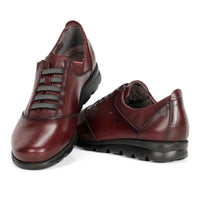 Fluchos Susan F0354 Zapato elásticos burdeos mujer