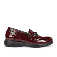 Fluchos Gladis F1794 Mocasín charol granate mujer