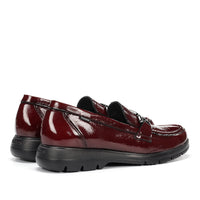 Fluchos Gladis F1794 Mocasín charol granate mujer