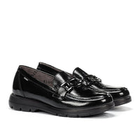 Fluchos Gladis F1794 Mocasín charol negro mujer