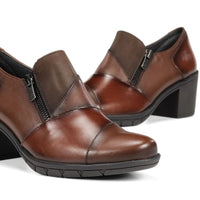 Fluchos Nydia F1802 Zapato piel tacón marrón mujer