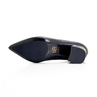 Zapato de salón Patricia Miller 5136 de piel negro con tacón ancho