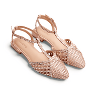 Gioseppo Jhelum sandalia trenzada nude