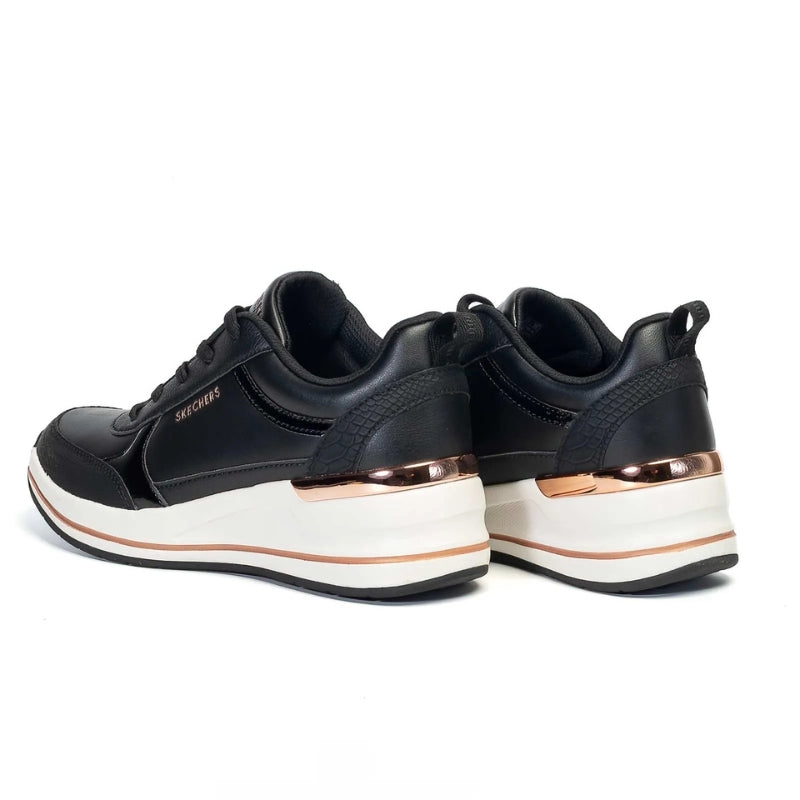 SKECHERS 177345 Deportiva con cuña negro