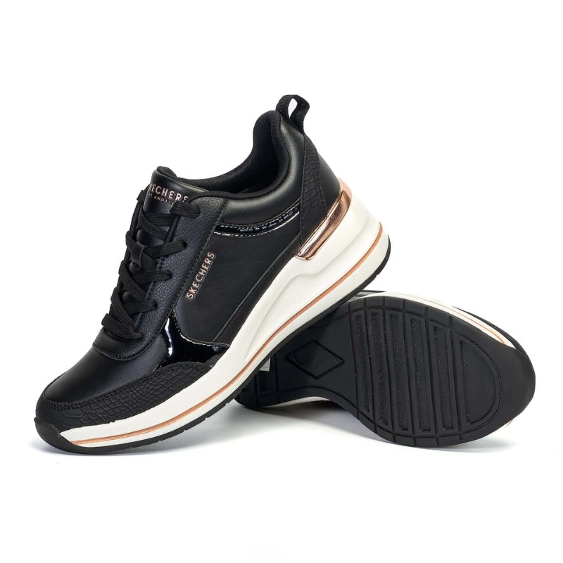 SKECHERS 177345 Deportiva con cuña negro