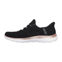 Skechers Summits - Brilliant Shine 150273 Deportiva Slip-ins negra con pedrería