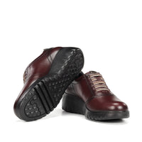 Fluchos Live F2096 Deportivo cuña burdeos mujer