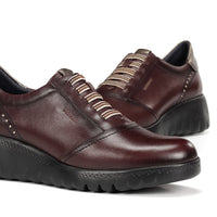 Fluchos Live F2096 Deportivo cuña burdeos mujer