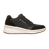 Skechers Billion Flex - Luxe Up 190370 Deportiva negra con cuña