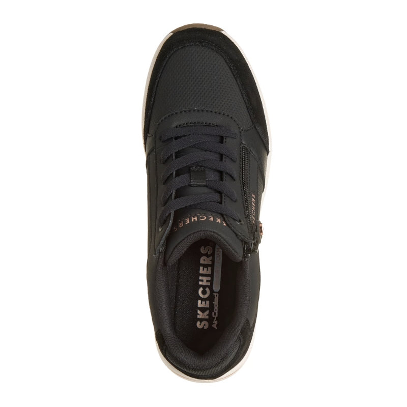 Skechers Billion Flex - Luxe Up 190370 Deportiva negra con cuña