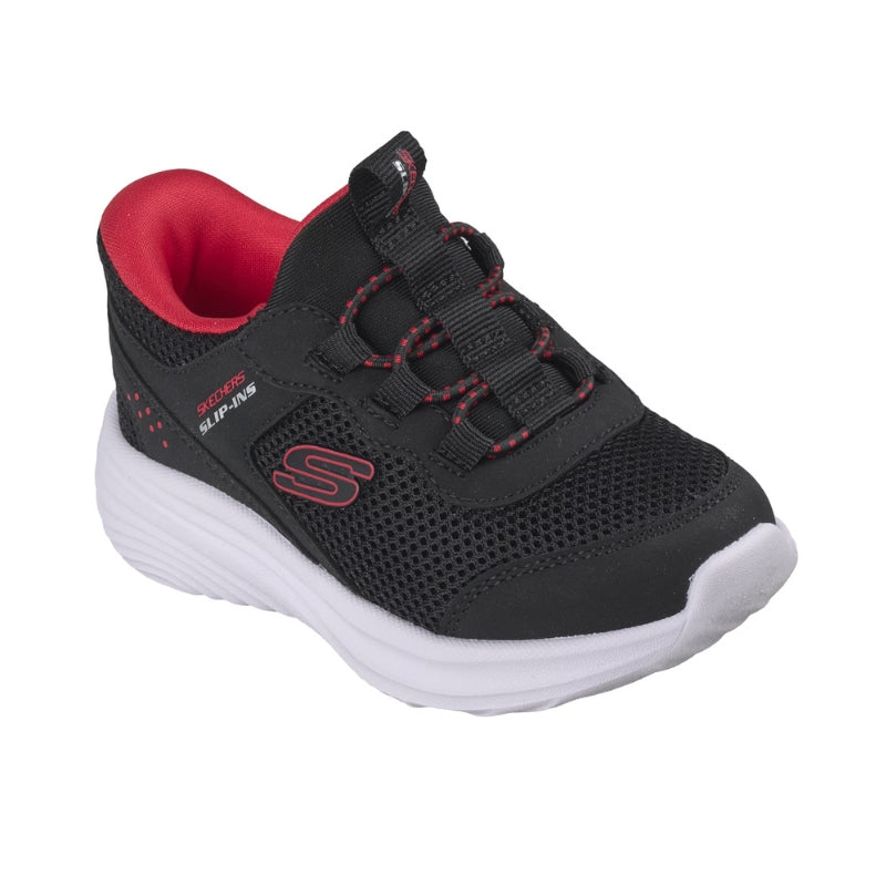 Skechers Bounder Pro 404208N-L Deportiva negra roja Slip-ins