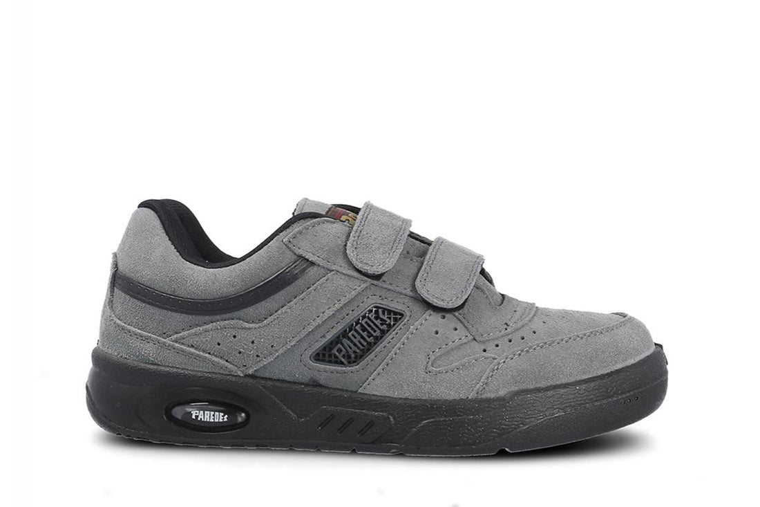 PAREDES DP104 Deportivo serraje con velcro gris