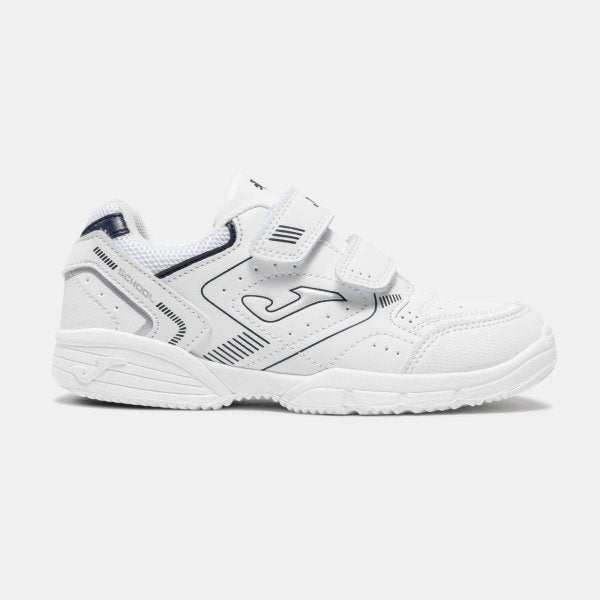 JOMA SCHOOL Deportivo colegial velcros blanco marino
