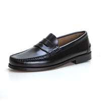 ZAPATERIAS JUAN RAMON 300 Mocasín Castellano suela de cuero negro