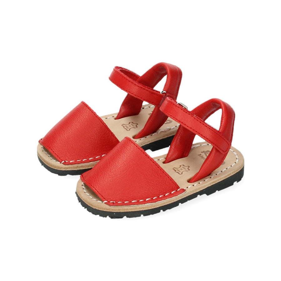 RIA 20090  SANDALIA MENORQUINA  VELCRO ROJO