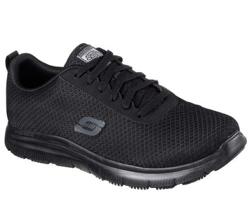 SKECHERS 77125EC Deportivo de trabajo antideslizante negro