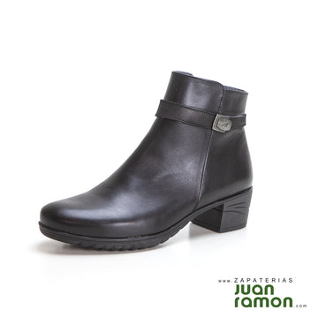 FLUCHOS F0937 BOTIN CORREA NEGRO