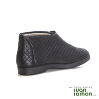 Doctor cutillas 597 Bota acolchada con velcro negro