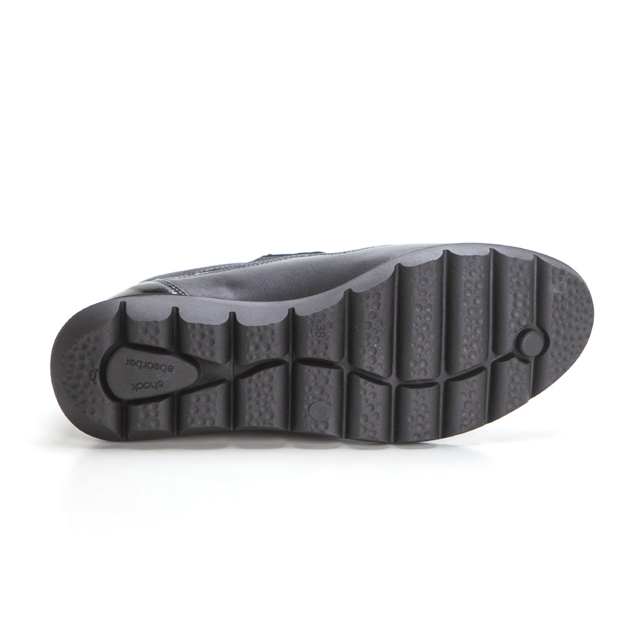 BAERCHI 52602 ZAPATO VELCRO REPTIL NEGRO