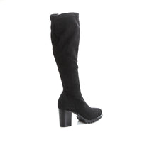 BOTA ALTA ELASTICA NEGRO