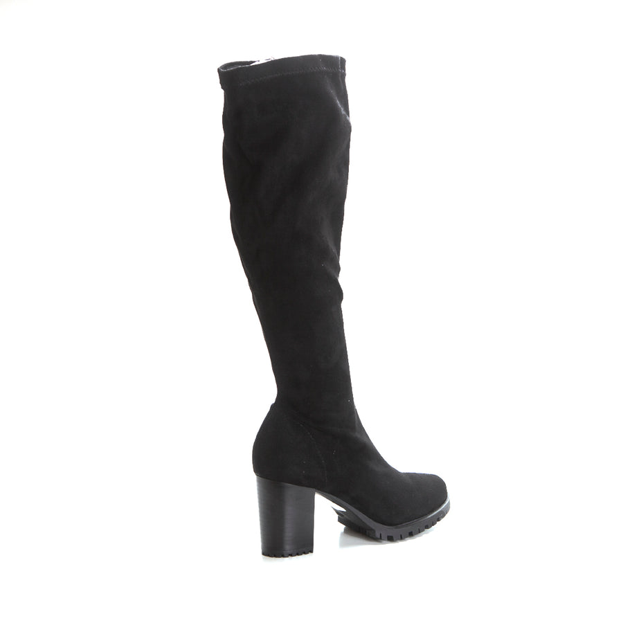 BOTA ALTA ELASTICA NEGRO