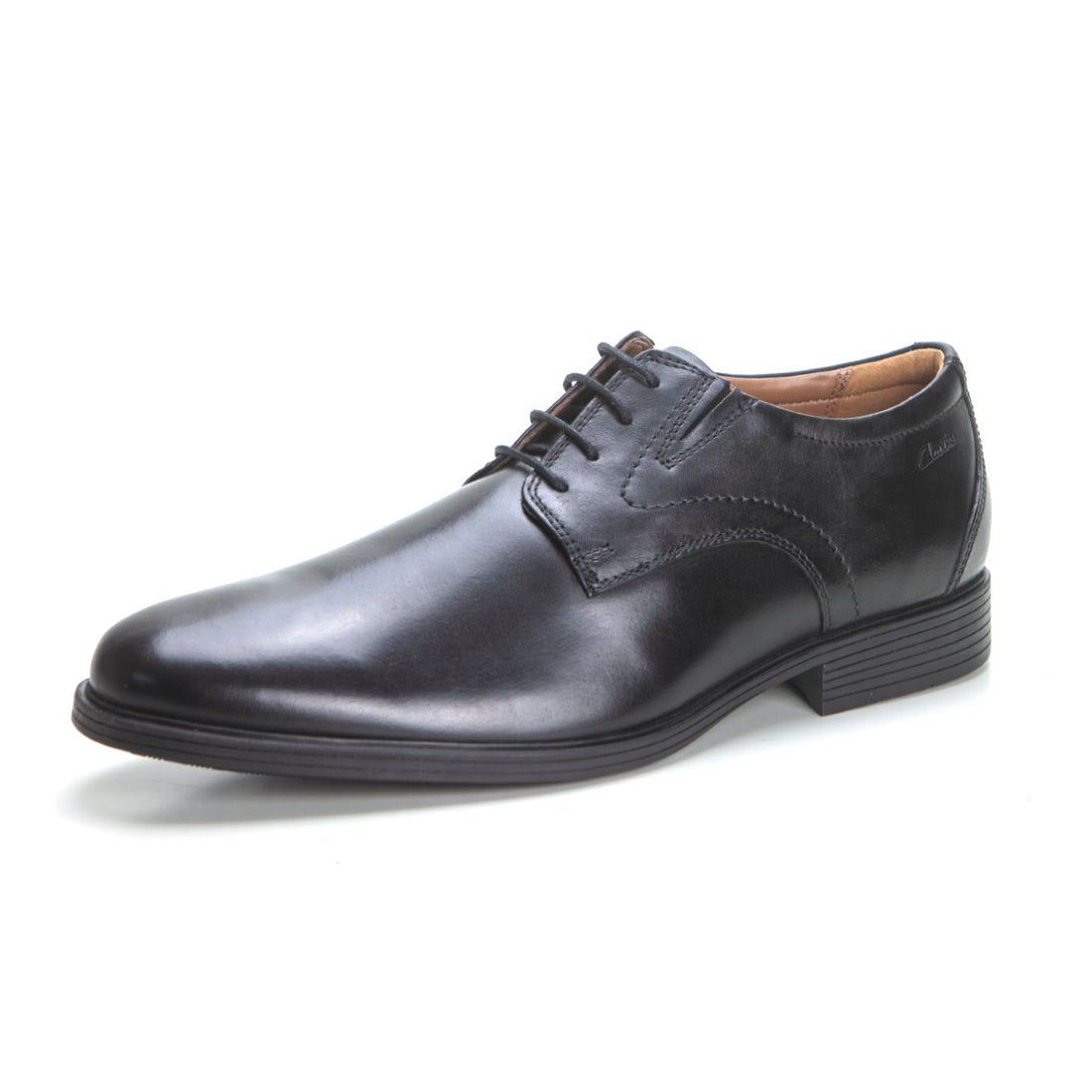 CLARKS WHIDON PLAIN ZAPATO ATADO LISO NEGRO