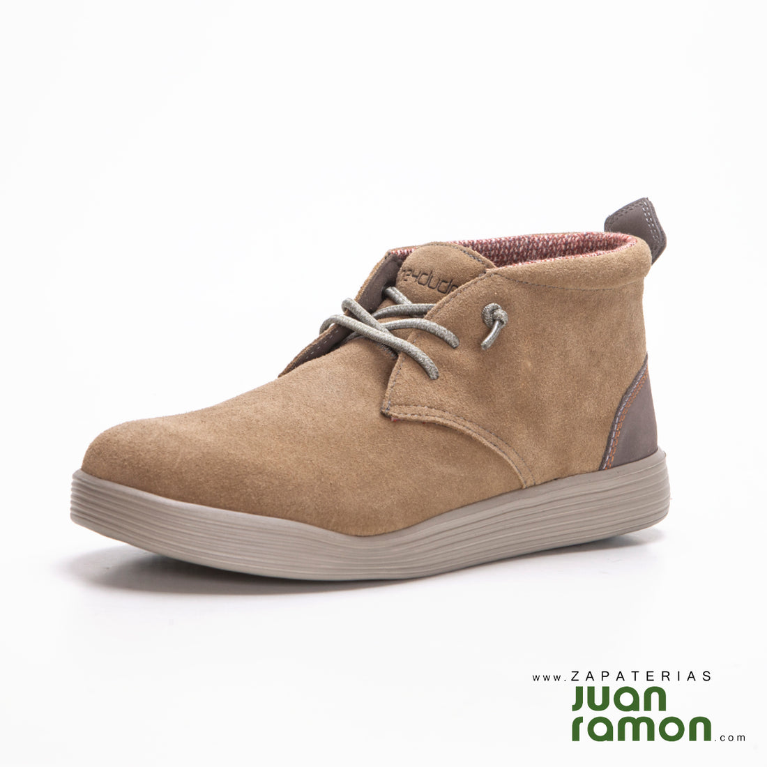 DUDE JO SUEDE BOTIN CORDONES ELASTICOS