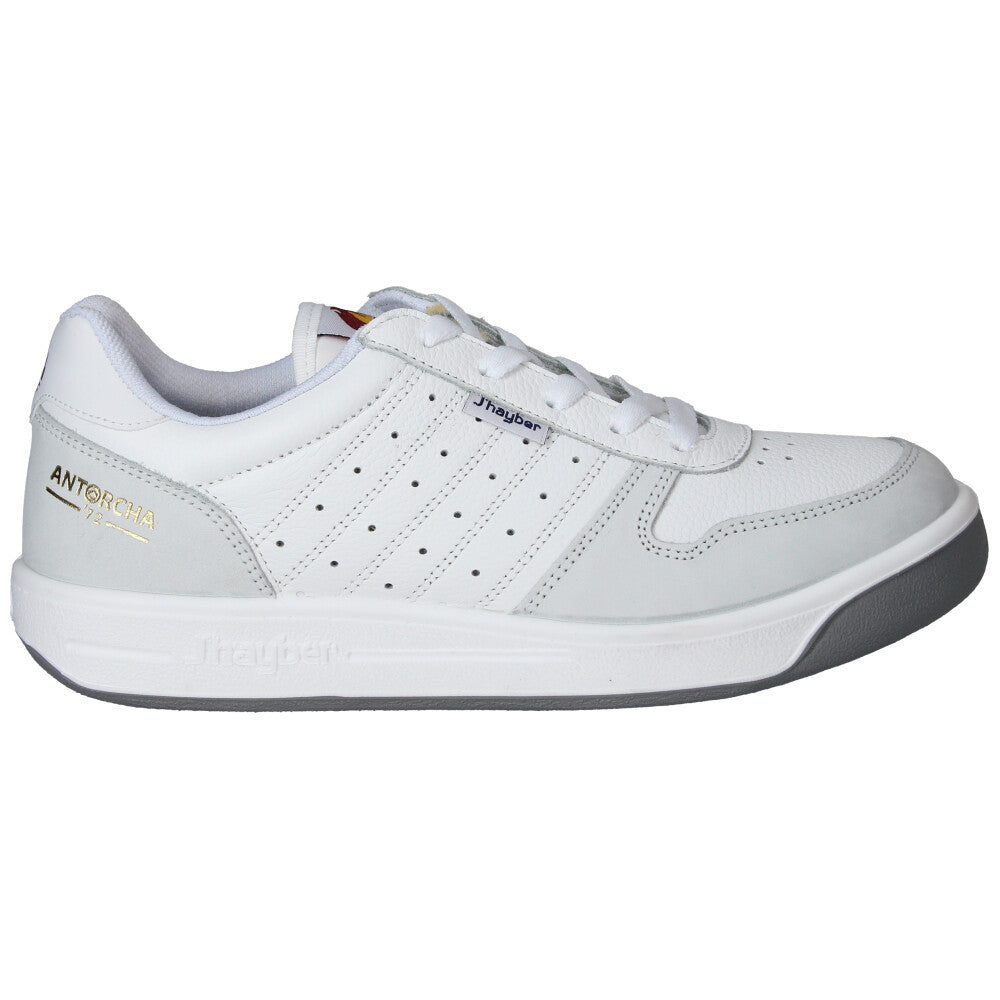 Jhayber Antorcha Deportiva blanca de piel