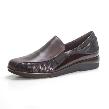 PITILLOS 1602 ZAPATO ABOTINADO REPTIL MARRON