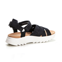 Clarks DASHLITE CROSS - Sandalias con plataforma negro.