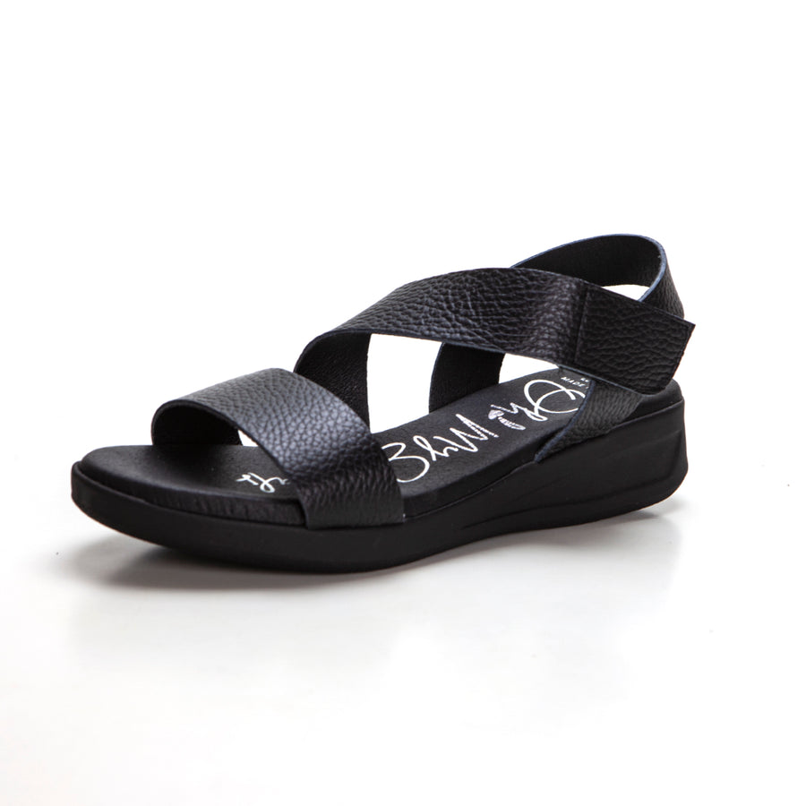 Oh my sandals 5184 Sandalia confort velcro cruzado negro
