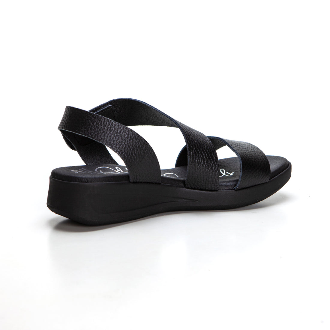 Oh my sandals 5184 Sandalia confort velcro cruzado negro