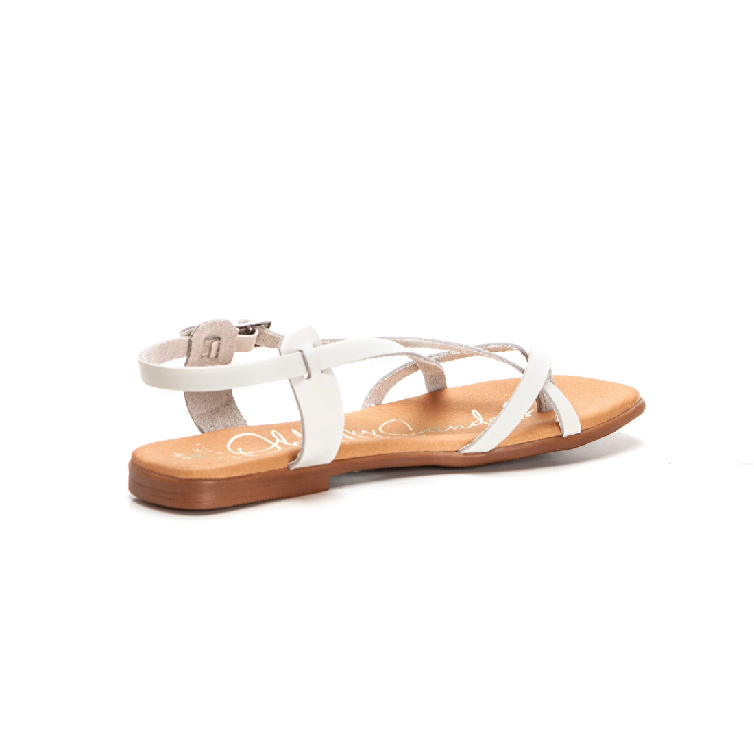 Oh My Sandals 5152 Sandalia plana de dedo tiras blanco