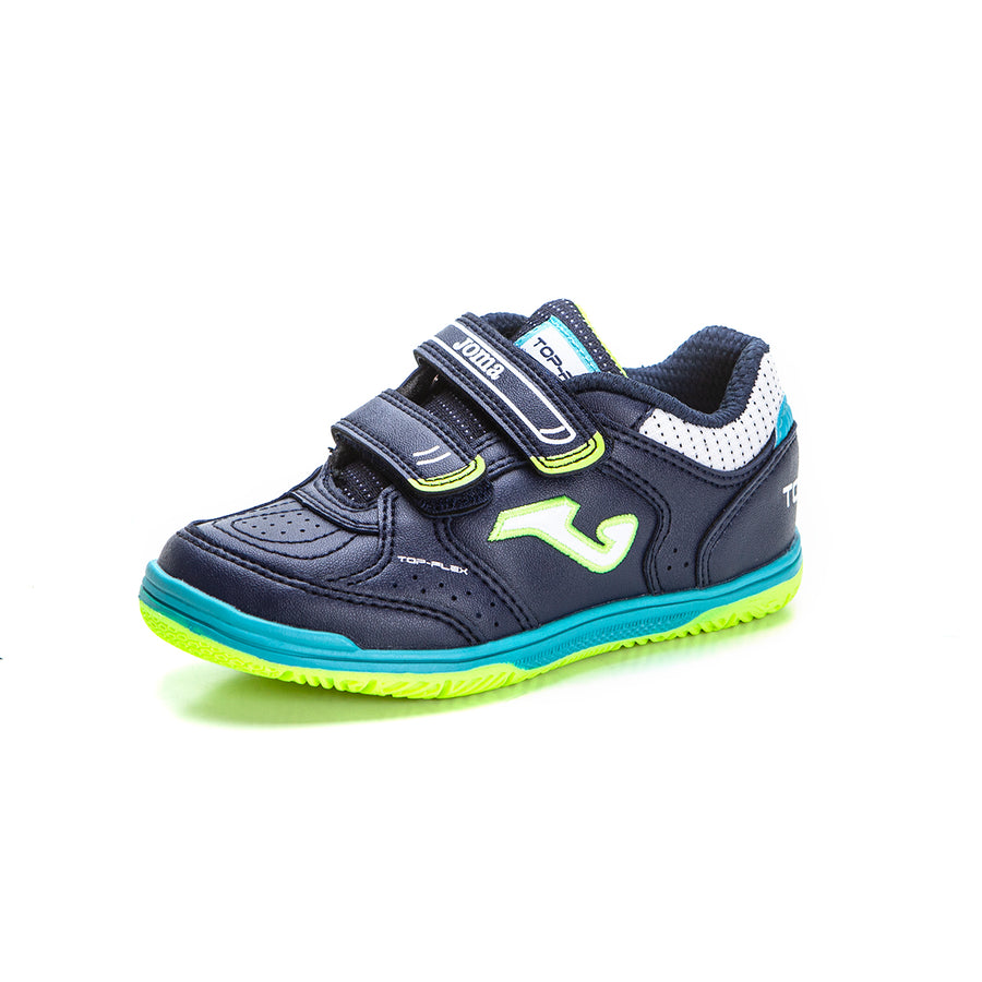 Joma Top flex Jr.  Zapatilla de fútbol sala con velcro marino