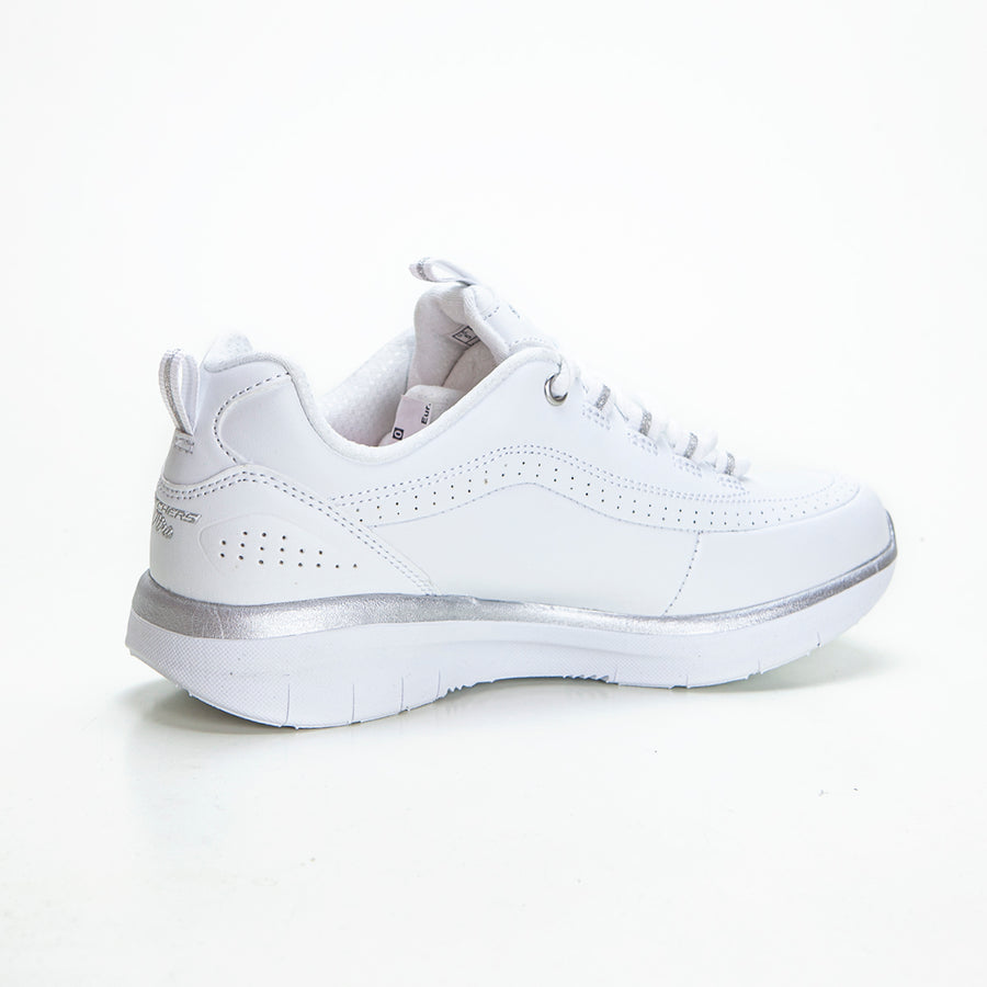 Skechers 12363 Deportivo Sinergy napa blanco plata