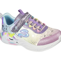 Skechers 302311L Deportiva con luces unicornio azul.