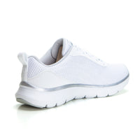 Skechers 150206 Deportiva ligera confort combinado blanco plata