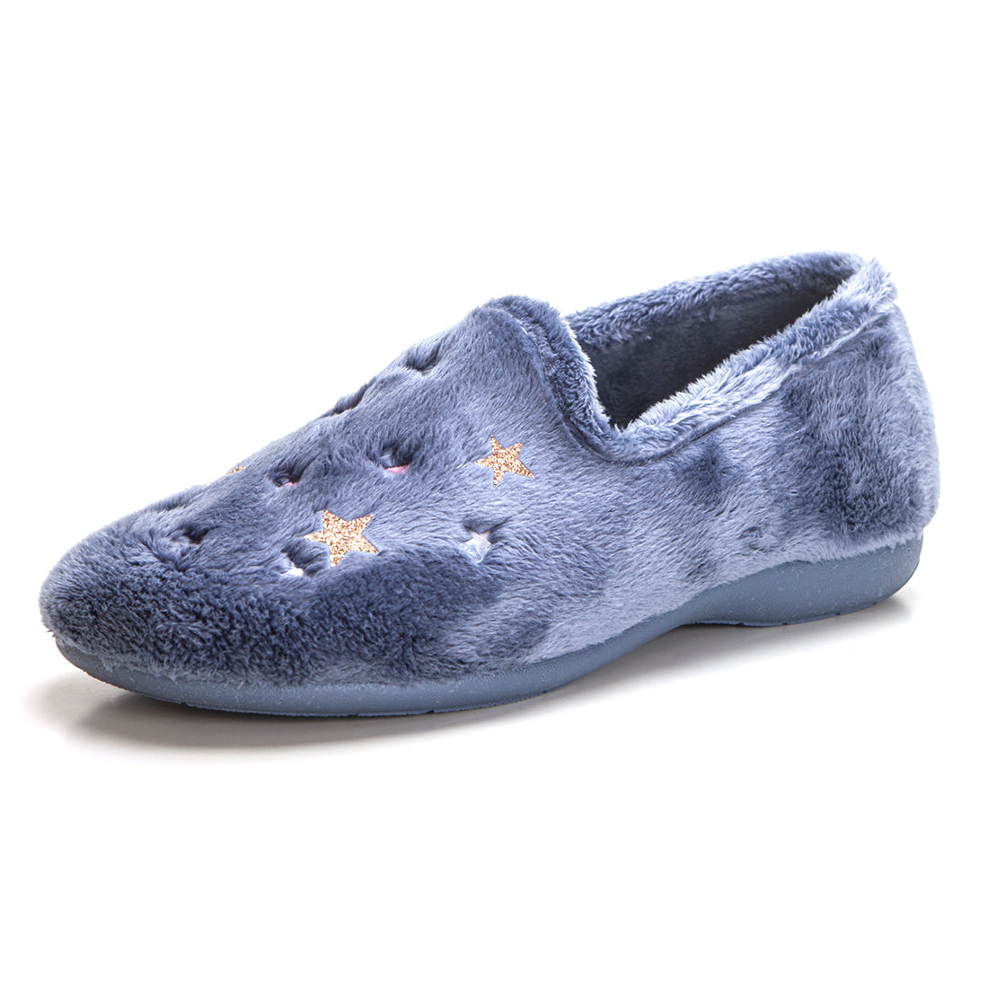 CABRERA 4462 Zapatilla de ir por casa cerrada estrellas azafata.